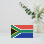 Carte De Visite drapeau sud-africain (Debout devant)