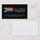 Carte De Visite Drapeau sud-africain (Devant / Derrière)