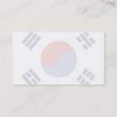 Carte De Visite Drapeau sud-coréen (Dos)