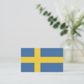 Carte De Visite Drapeau suédois (Debout devant)