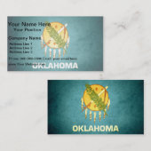 Carte De Visite Drapeau Sun embrassé Oklahoma (Devant / Derrière)