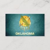Carte De Visite Drapeau Sun embrassé Oklahoma (Dos)
