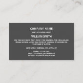 Carte De Visite Drapeau tchadien, Drapeau du Tchad (Dos)