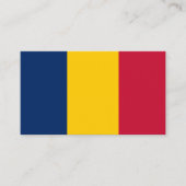 Carte De Visite Drapeau tchadien, Drapeau du Tchad (Devant)