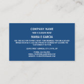 Carte De Visite Drapeau tchèque et armoiries de la République tchè (Dos)