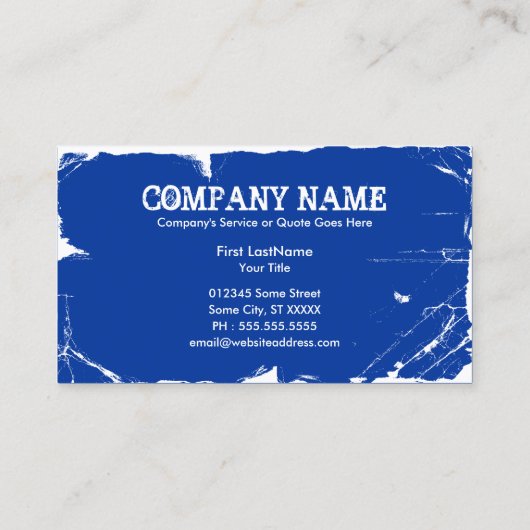 Carte De Visite drapeau texas (Dos)