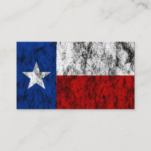 Carte De Visite drapeau texas