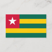 Carte De Visite Drapeau togolais, Drapeau du Togo (Devant)