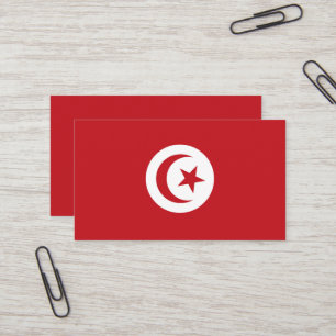 Carte De Visite Drapeau tunisien