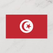 Carte De Visite Drapeau tunisien (Devant)