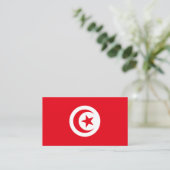 Carte De Visite Drapeau tunisien, Drapeau tunisien (Debout devant)