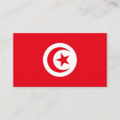 Carte De Visite Drapeau tunisien, Drapeau tunisien (Devant)