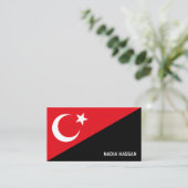 Carte De Visite Drapeau turc design, Drapeau de Turquie (Debout devant)