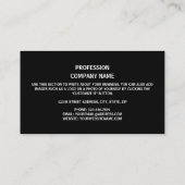 Carte De Visite Drapeau turc design, Drapeau de Turquie (Dos)