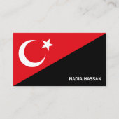 Carte De Visite Drapeau turc design, Drapeau de Turquie (Devant)