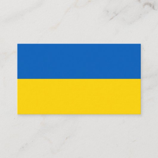 Carte De Visite Drapeau ukrainien (Ukraine) (Devant)
