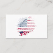 Carte De Visite Drapeau USA (Devant)