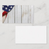 Carte De Visite Drapeau vintage (Devant / Derrière)