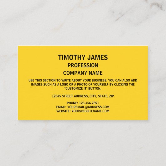 Carte De Visite Drapeau Washington (Dos)