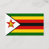 Carte De Visite Drapeau zimbabwéen, Drapeau du Zimbabwe (Devant)