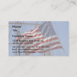 Carte De Visite Drapeaux américains