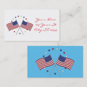 Carte De Visite Drapeaux américains Thunder_Cove patriotique 4 (Devant / Derrière)