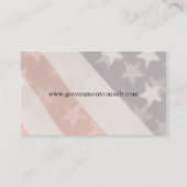 Carte De Visite Drapeaux américains transparents (Dos)