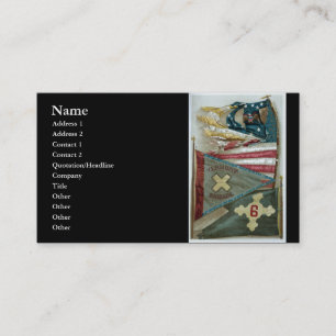 Carte De Visite Drapeaux de bataille célèbres des syndicats - pl
