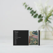 Carte De Visite Drapeaux de bataille célèbres des syndicats - plat (Debout devant)