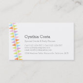 Carte De Visite Drapeaux de Bunting fêtes événements de planificat (Devant)