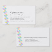 Carte De Visite Drapeaux de Bunting fêtes événements de planificat (Devant / Derrière)