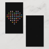 Carte De Visite Drapeaux de pays internationaux Coeur accro aux vo (Devant / Derrière)