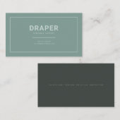 Carte de visite Draper (Sage Green) (Devant / Derrière)