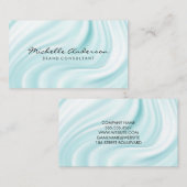 Carte De Visite Draperie de matière de soie (Devant / Derrière)