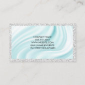 Carte De Visite Draperie de matière de soie | Éclairage | PARTIES  (Dos)