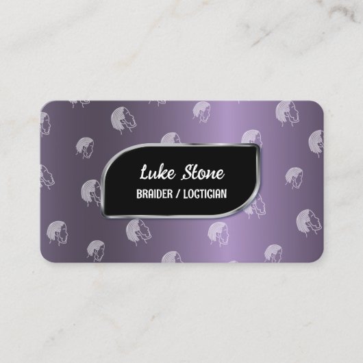 Carte De Visite Dreadlocks Style Loctician (Devant)