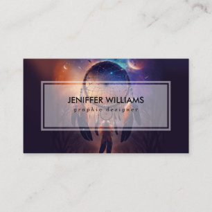 Carte De Visite Dreamcatcher dans la forêt