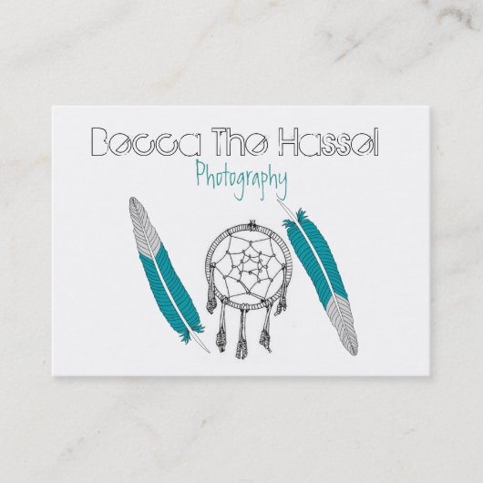Carte De Visite Dreamcatchers et plumes (Devant)