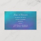 Carte De Visite Dreamy Blues Abstract Design (Dos)