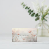 Carte De Visite Dreamy Fleur sauvage Pastel (Debout devant)
