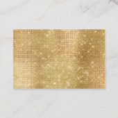 Carte De Visite Dreamy Glitzy Gold Sparkle (Dos)