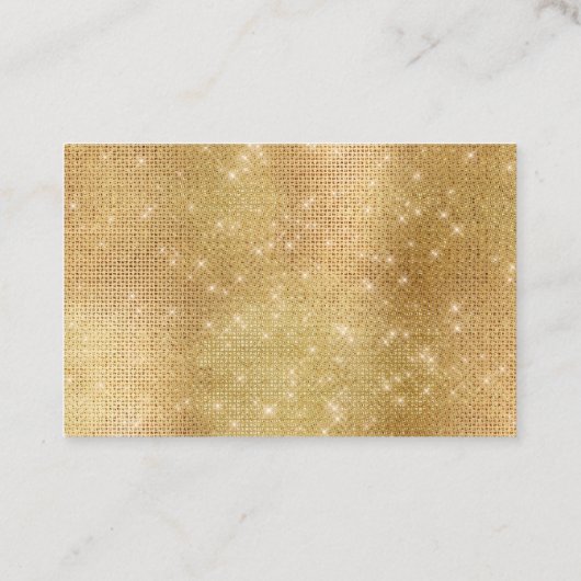 Carte De Visite Dreamy Glitzy Gold Sparkle (Dos)