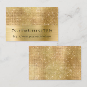 Carte De Visite Dreamy Glitzy Gold Sparkle