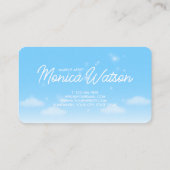 Carte De Visite Dreamy Heart Cloud Sky (Dos)