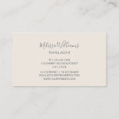 Carte De Visite Dreamy Transparent Flowers Logo (Dos)