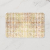 Carte De Visite Dreamy White Glitzy Gold (Dos)