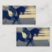 Carte De Visite Dressage Abstrait (Devant / Derrière)