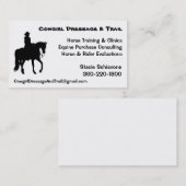 Carte De Visite Dressage de cow-girl (Devant / Derrière)