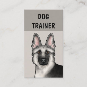 Carte De Visite Dresseur de chiens berger allemand argenté Service