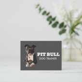 Carte De Visite Dresseur de Pitbull (Debout devant)